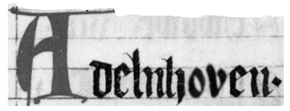 Schriftzug Adelnhoven